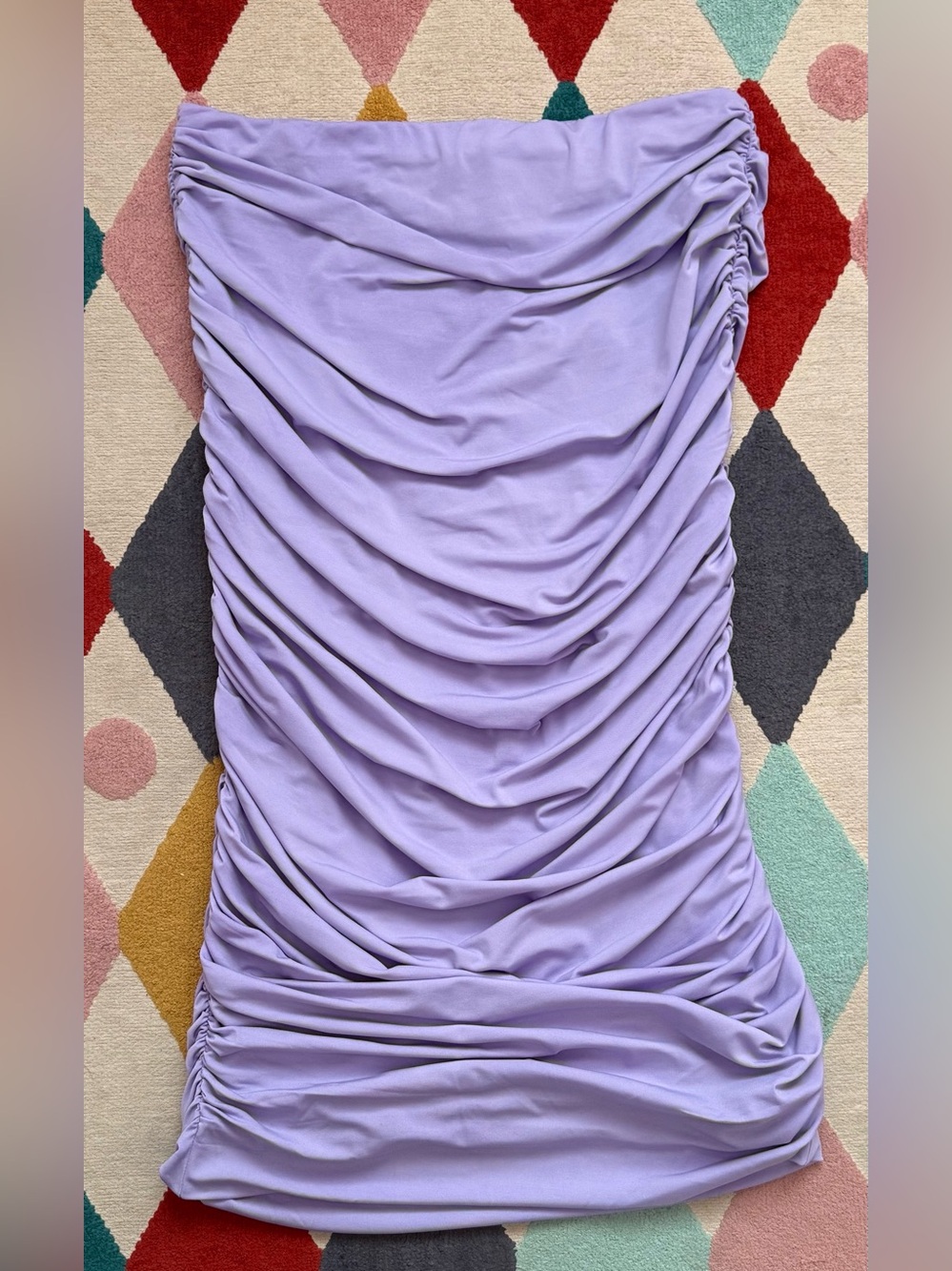 Rachel Parcell Lavender Ruched Midi Skirt - Size L